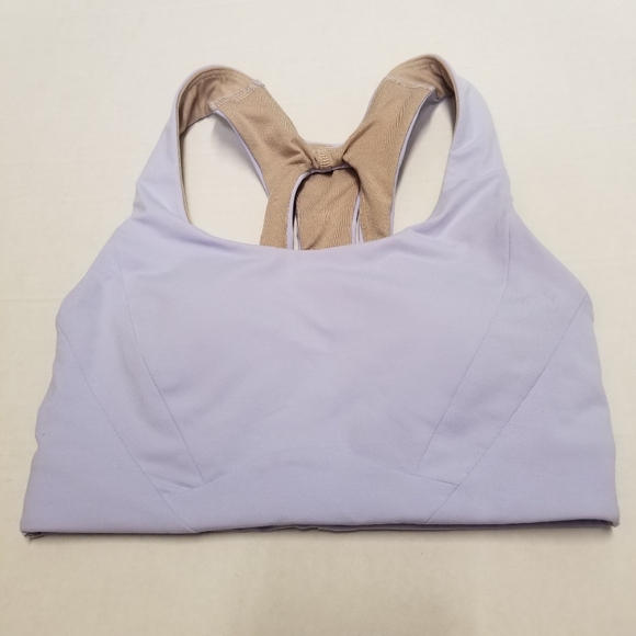 Lululemon Open Racerback Training Bra Medium Support Tank Top Lavender 2 New - Picture 5 of 12
